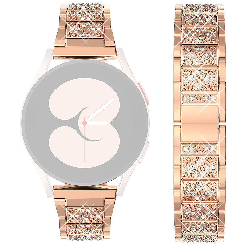 For Samsung Galaxy Watch3 45mm Huawei Watch GT 46mm Huami Amazfit Pace Alloy Watch Band 22mm Quick Release Three Beads Rhinestones Decor Bracelet For Samsung Galaxy Watch3 45mm Huawei Watch GT 46mm Huami Amazfit Pace Alloy Watch Band 22mm Quick Release Three Beads Rhinestones Decor Bracelet